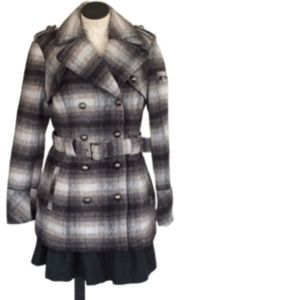 NEW Plaid Wool Coat ** Miss Sixty**
